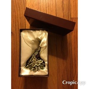 Peacock Jeweled Trinket box.